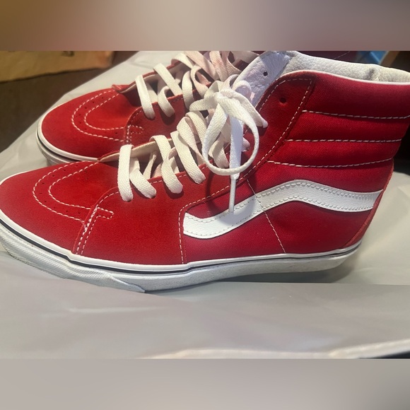 Vans Red SK8-Hi Shoe - Picture 2 of 8